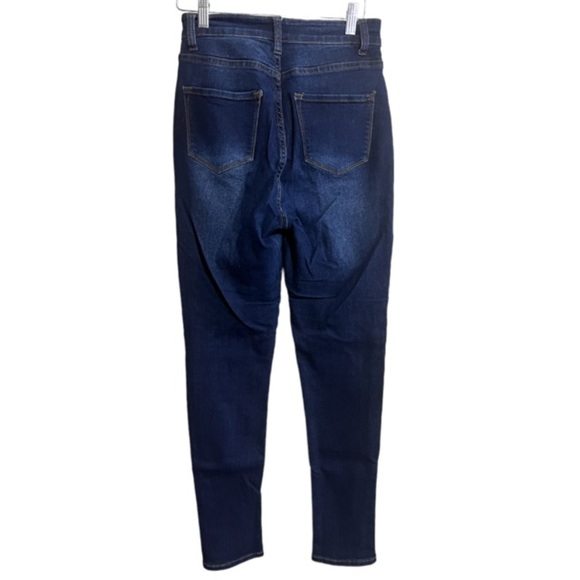 Fashion Nova Dark Wash High Waist Jeans 11/12 - Picture 3 of 9